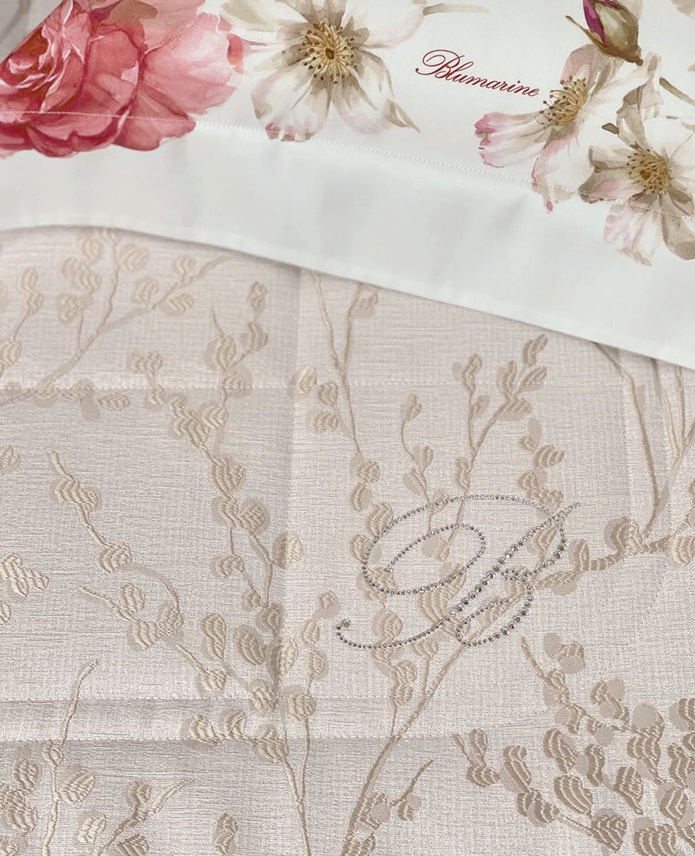 Blumarine Copriletto Trapuntato Matrimoniale In Tessuto Jacquard Gea
