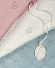 Blumarine Baby Copriletto Lettino In Raso Di Cotone Baby Lory