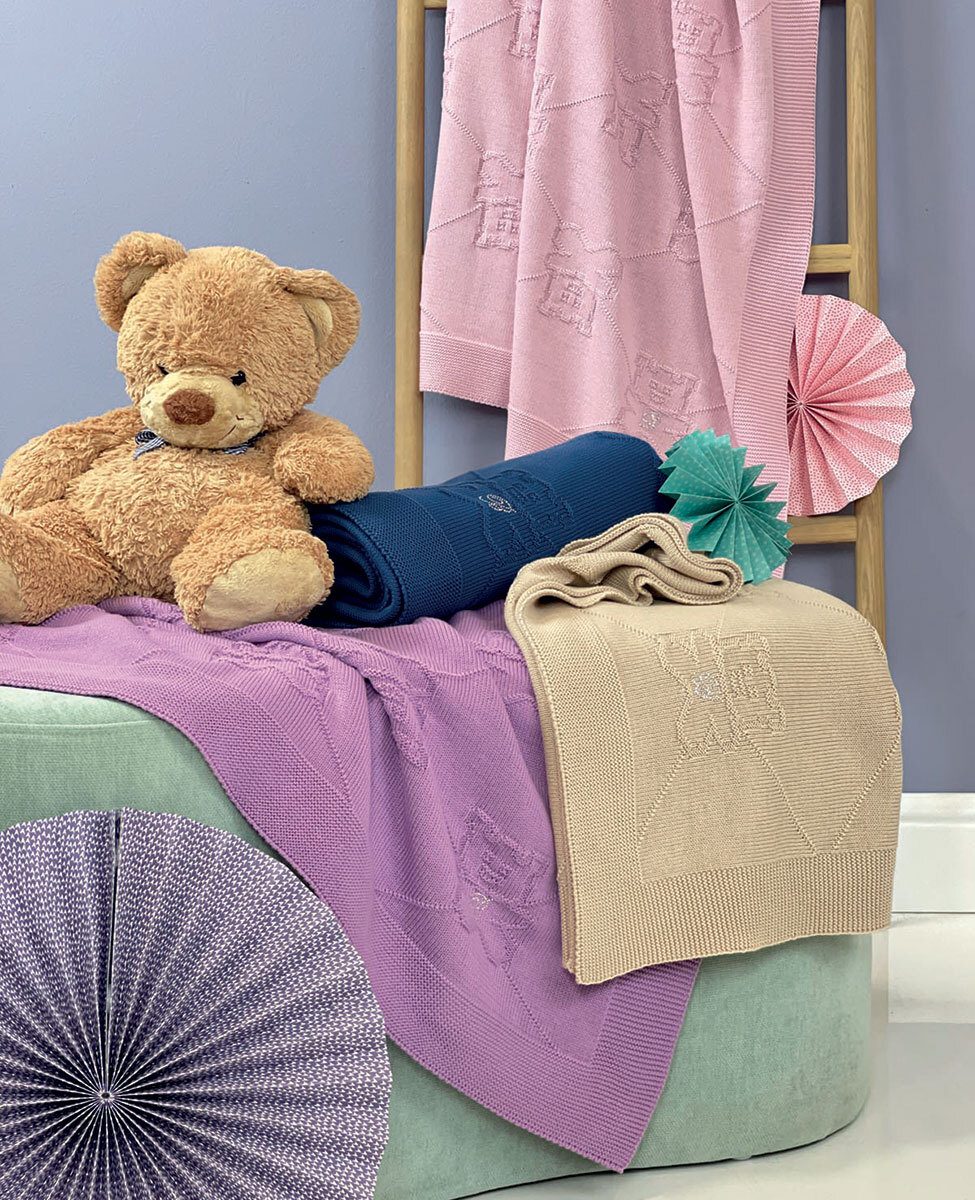Blumarine Baby Copertina In Cotone Orsetto