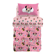Caleffi Disney Trapunta Singola In Cotone Stampato Minnie Rainbow