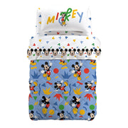 Caleffi Disney Trapunta Singola In Cotone Stampato Mickey Colors