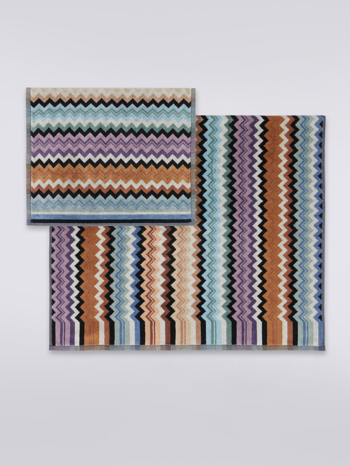 Missoni Home Set Asciugamani 1+1 In Spugna Di Cotone Velour Adam