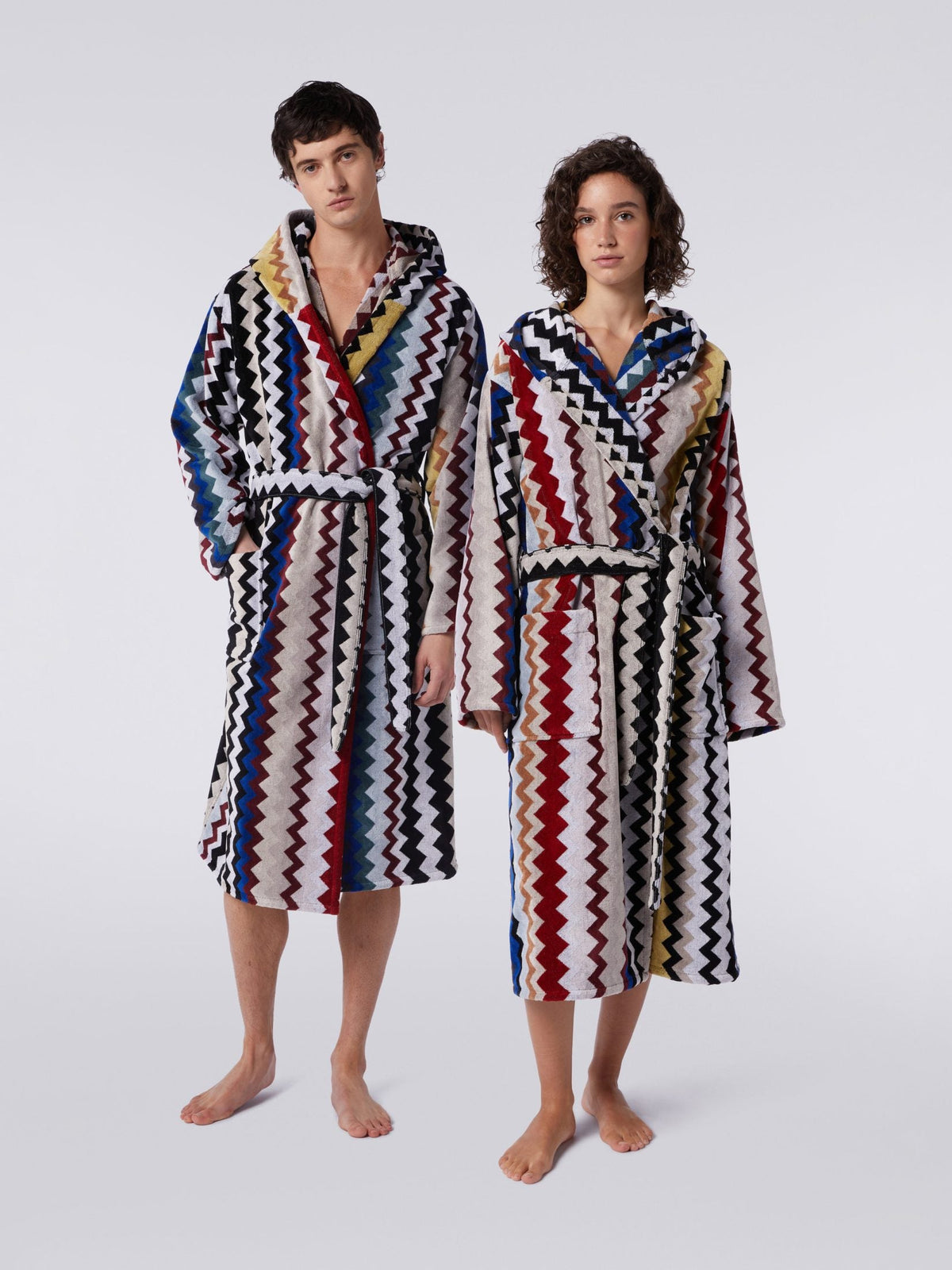 Missoni Accappatoio Con Cappuccio In Spugna Di Cotone Cyrus