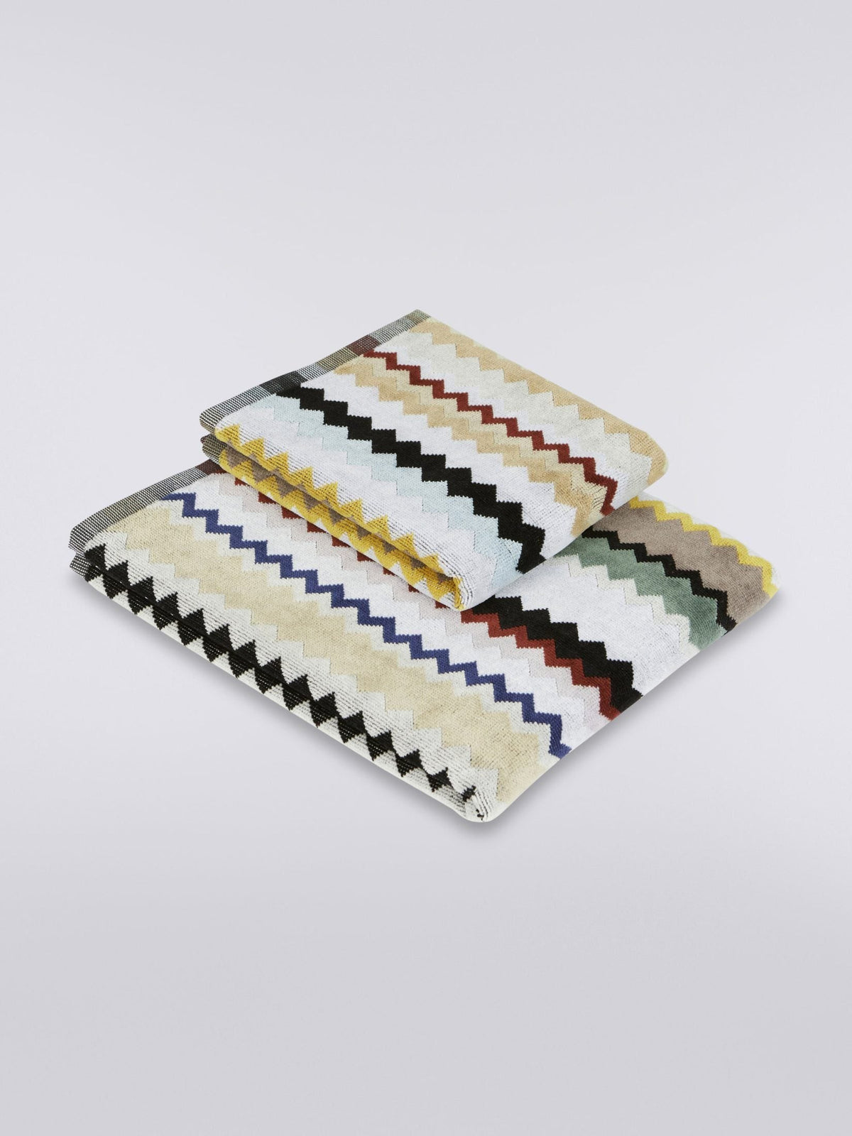 Missoni Home Set Asciugamani 1+1 In Spugna Di Cotone Curt