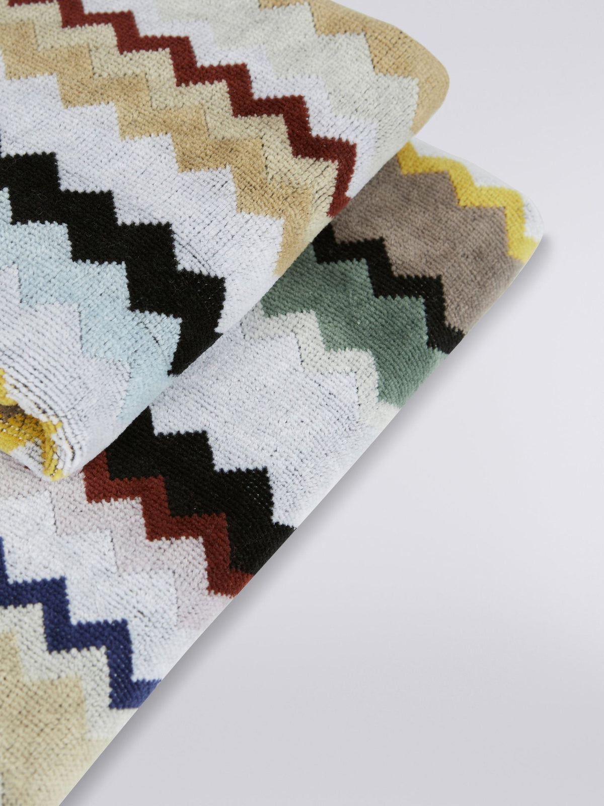 Missoni Home Set Asciugamani 1+1 In Spugna Di Cotone Curt