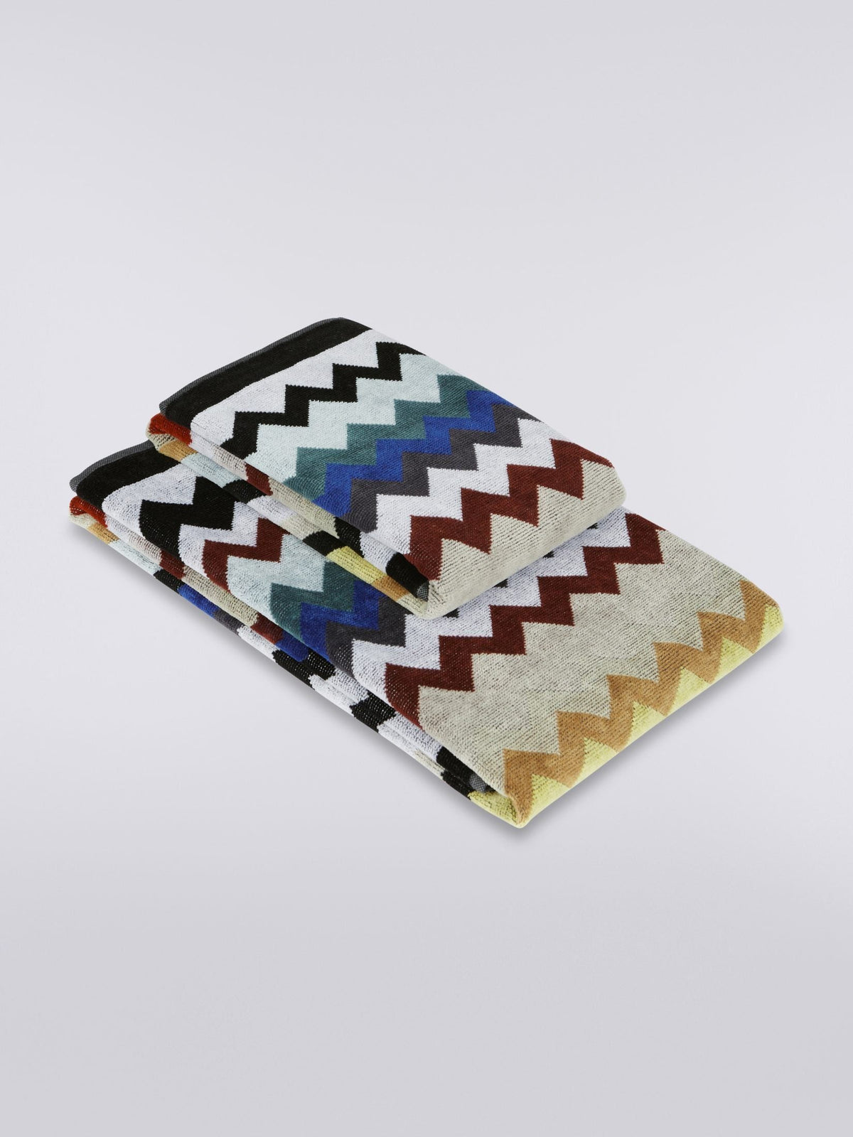 MISSONI HOME SET 2 PEZZI ASCIUGAMANI IN SPUGNA DI COTONE CYRUS
