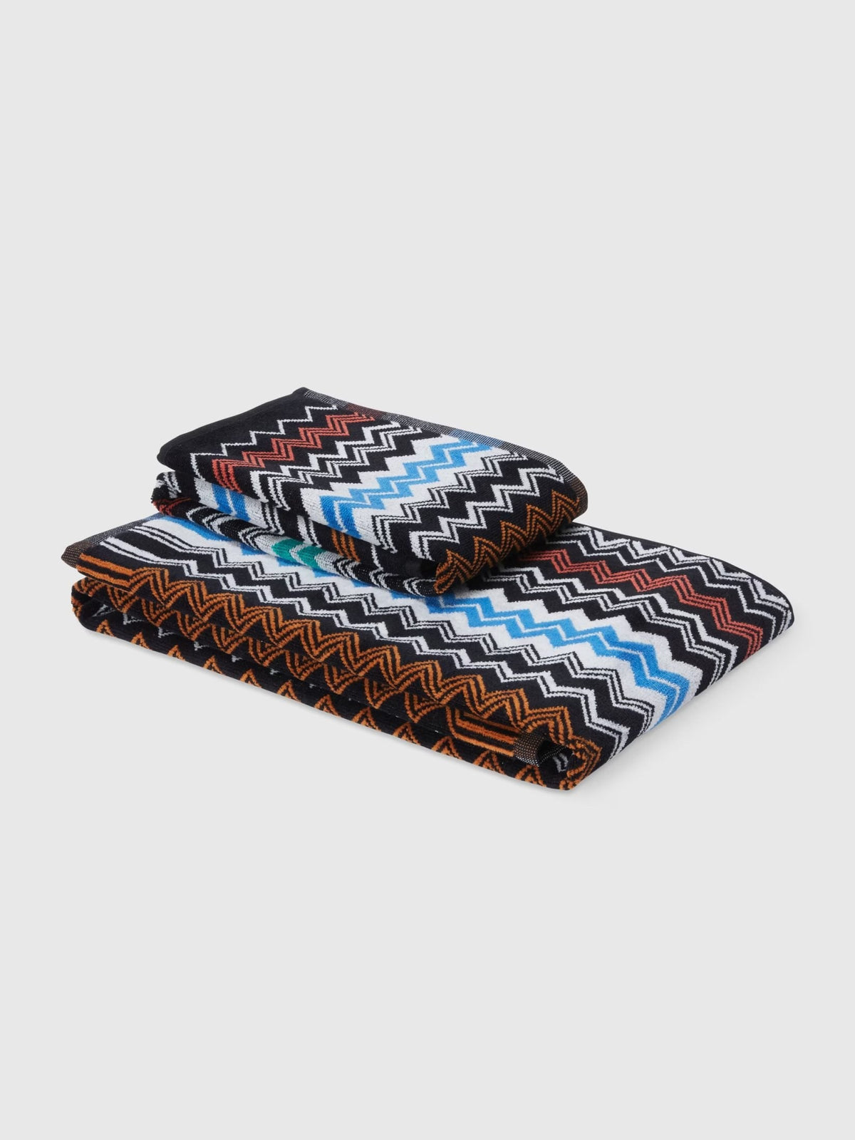Missoni Home Set Asciugamani 1+1 In Spugna Di Cotone Neoclassic