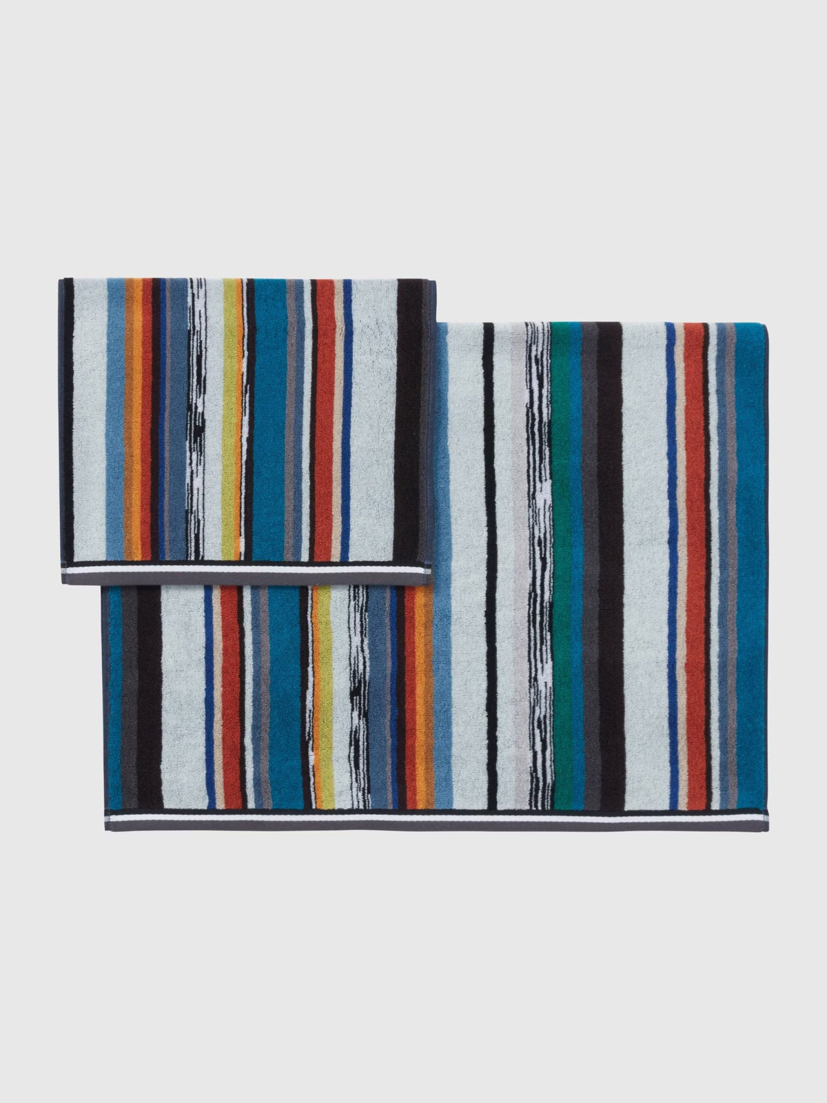 Missoni Home Set Asciugamani 1+1 In Spugna Di Cotone Wooden