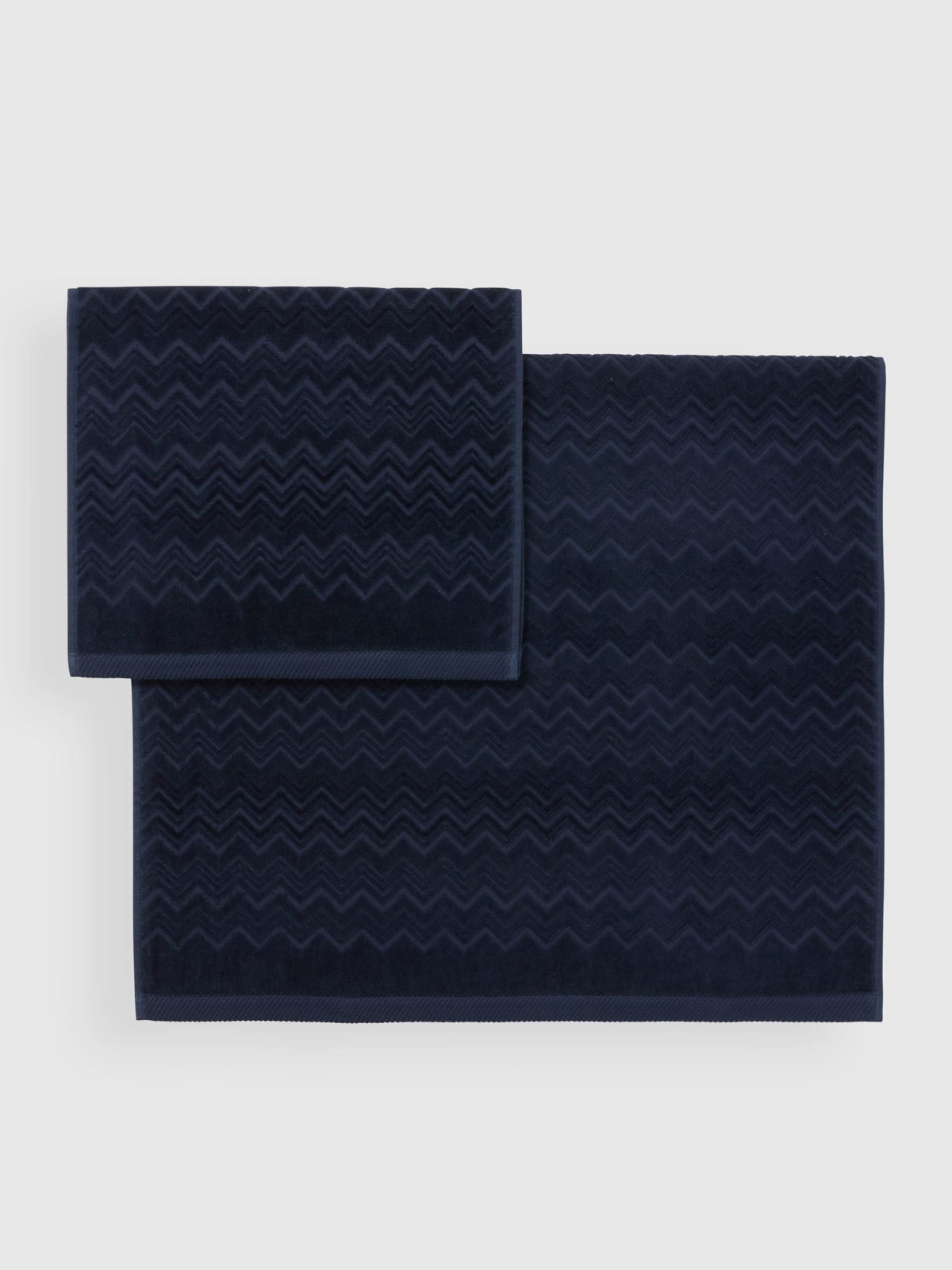 Missoni Home Set Asciugamani 1+1 In Spugna Di Cotone Chalk