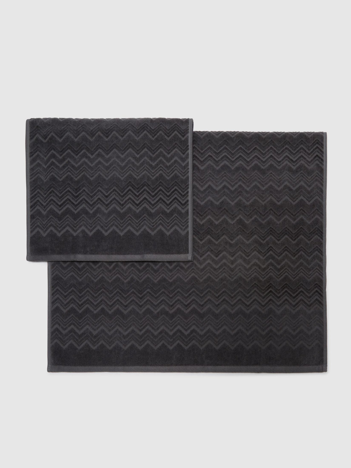 Missoni Home Set Asciugamani 1+1 In Spugna Di Cotone Chalk