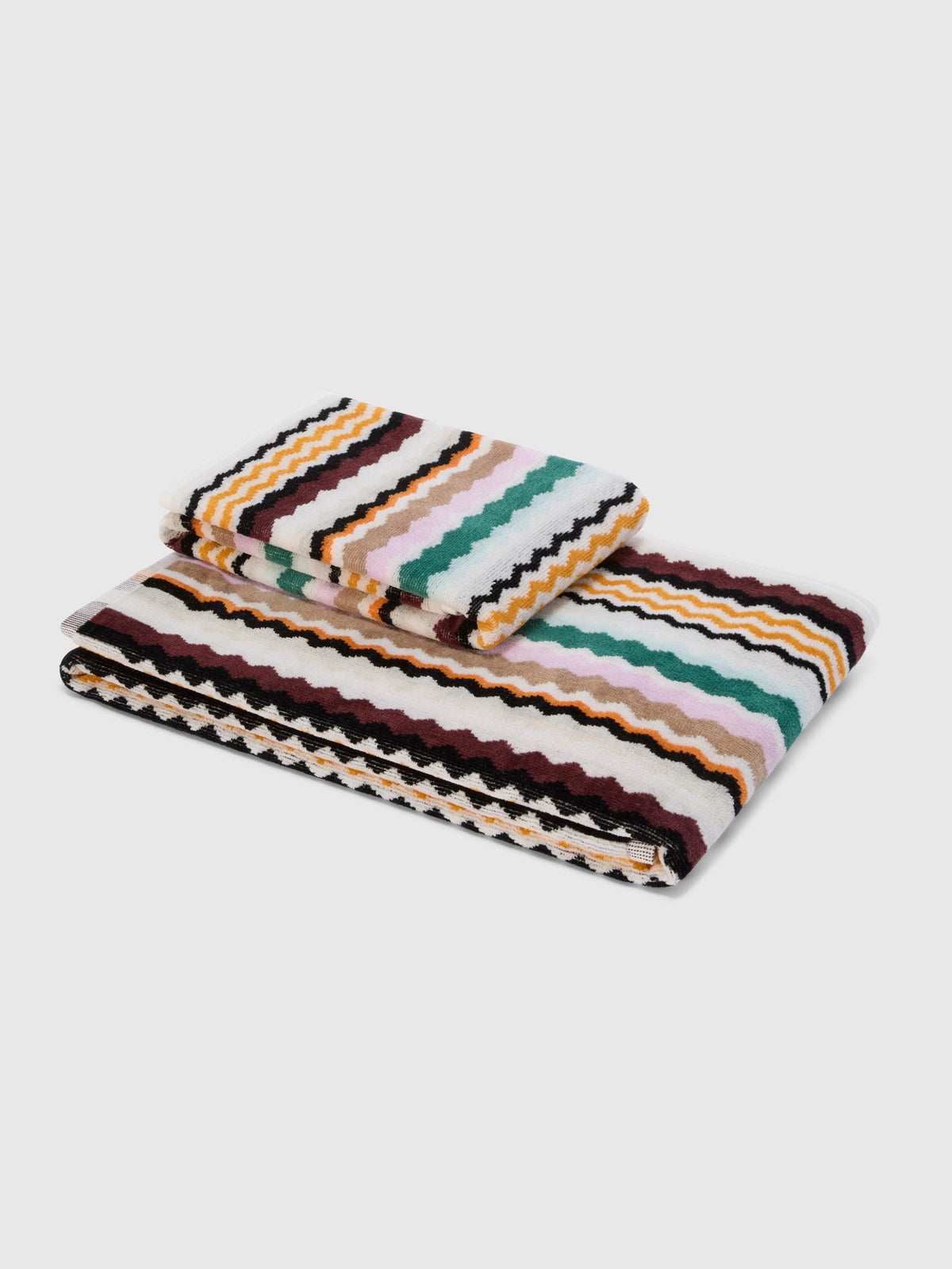 Missoni Home Set Asciugamani 1+1 In Spugna Di Cotone Velour Aura