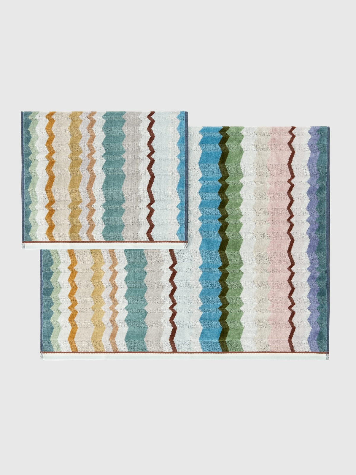 Missoni Home Set Asciugamani 1+1 In Spugna Di Cotone Eva