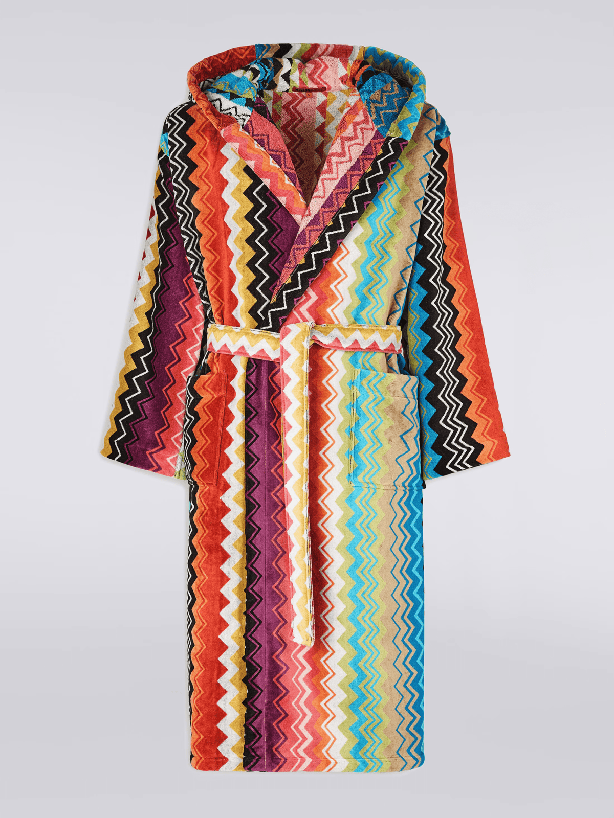Missoni Home Accappatoio Con Cappuccio In Spugna Di Cotone Velour Giacomo