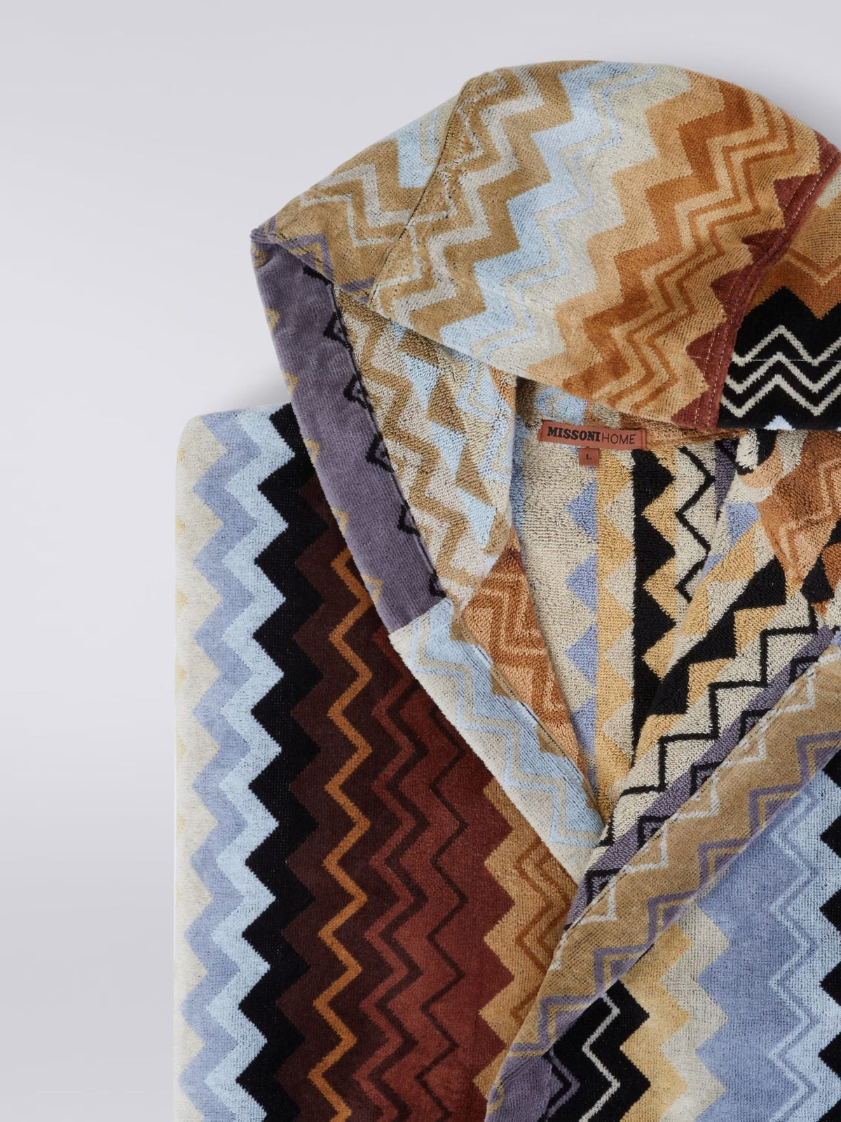 Missoni Home Accappatoio Con Cappuccio In Spugna Di Cotone Velour Giacomo