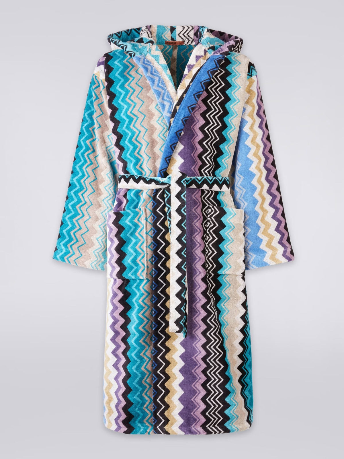Missoni Home Accappatoio Con Cappuccio In Spugna Di Cotone Velour Giacomo