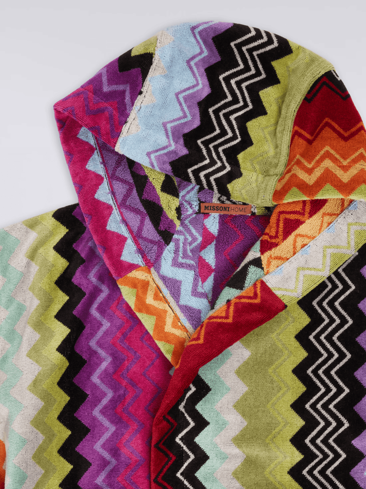 Missoni Home Accappatoio Con Cappuccio In Spugna Di Cotone Velour Giacomo