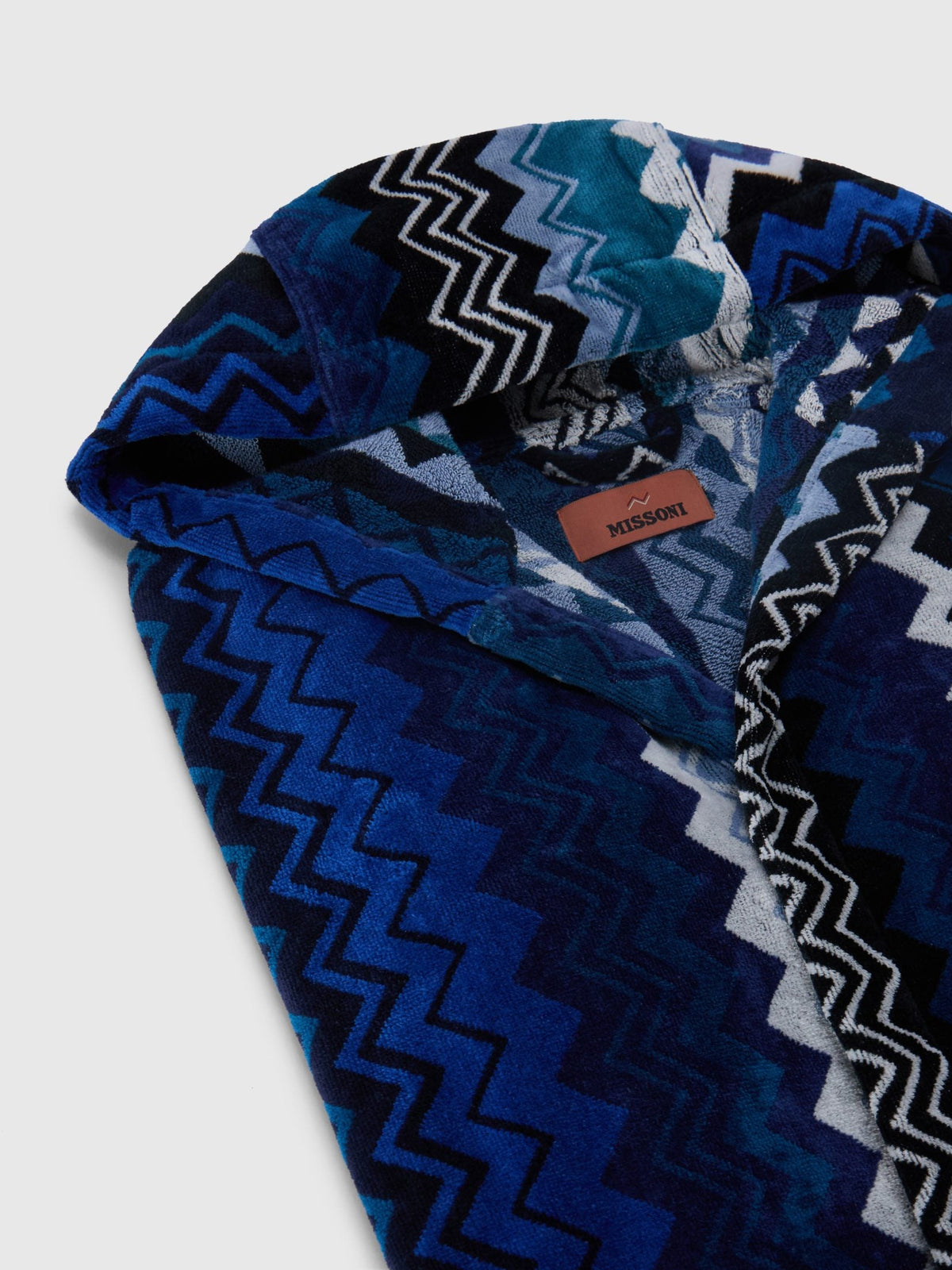 Missoni Home Accappatoio Con Cappuccio In Spugna Di Cotone Velour Giacomo