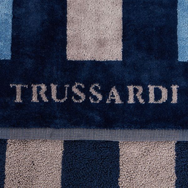 Trussardi Accappatoio Con Cappuccio In Spugna Di Cotone Rows