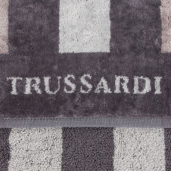 Trussardi Accappatoio Con Cappuccio In Spugna Di Cotone Rows