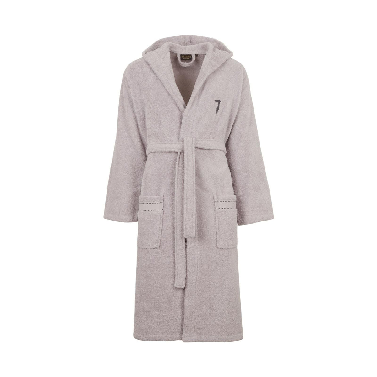 Trussardi Accappatoio Con Cappuccio In Spugna Di Cotone Ribbon