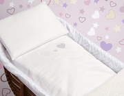Liu Jo Baby Completo Copripiumino Culla/Carrozzina In Cotone Tanti Cuori Bl342c