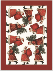Tag House Strofinaccio Natalizio In Cotone Stampato Nikolaus