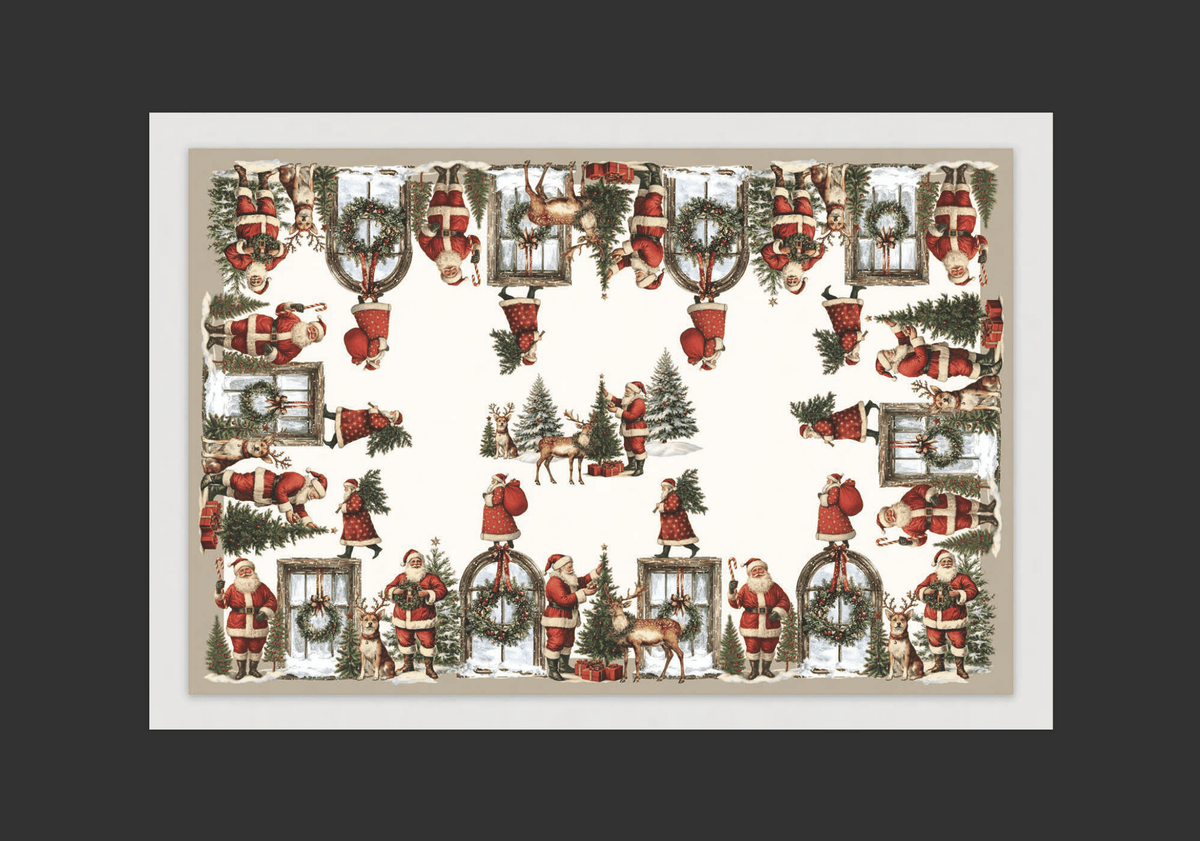Tag House Artissima Tovaglia Natalizia e/o Runner In Cotone Stampato 4011 Nikolaus