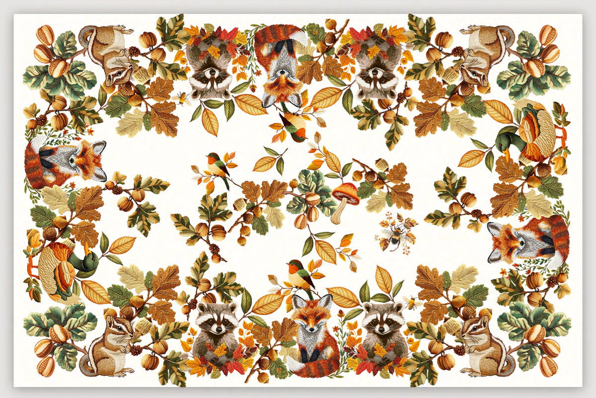 Tag House Artissima Tovaglia e/o Runner In Cotone Stampato 4043 Ricamo