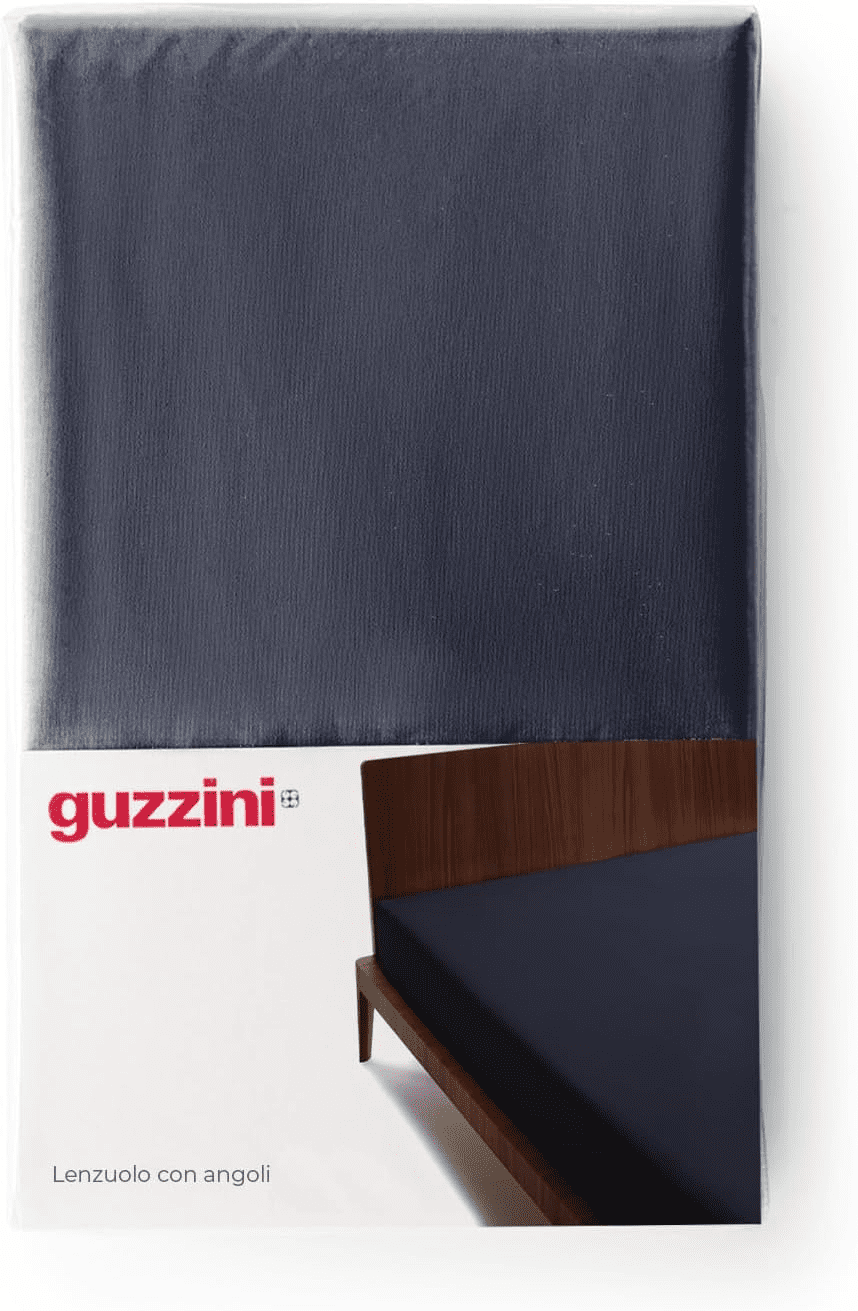 Guzzini Lenzuolo Matrimoniale Sotto Con Angoli In Percalle Di Cotone Tinta Unita Classic