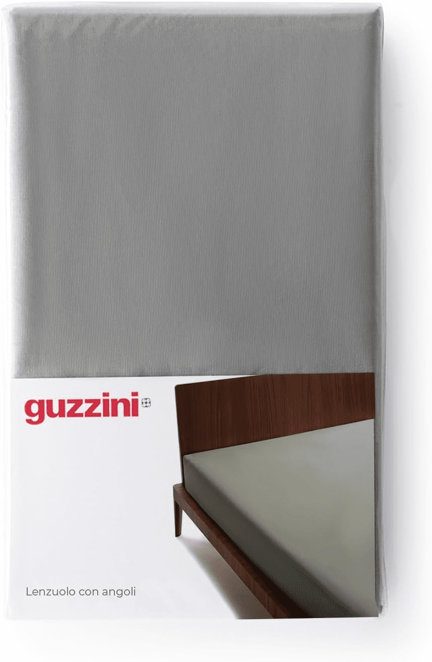 Guzzini Lenzuolo Matrimoniale Sotto Con Angoli In Percalle Di Cotone Tinta Unita Classic
