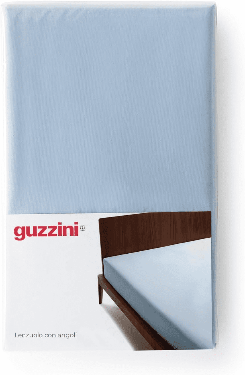 Guzzini Lenzuolo Matrimoniale Sotto Con Angoli In Percalle Di Cotone Tinta Unita Classic