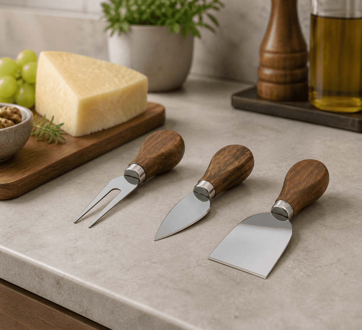 Maison Sucreè Gusto E Tradizione Set 3 Coltelli Per Formaggio