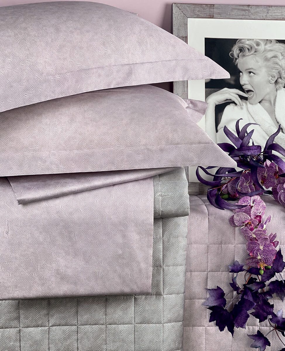 Blumarine Completo Lenzuola Matrimoniale In Raso Di Cotone Rigore