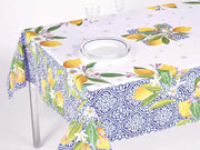 Annamaria Tovaglia E/O Runner In Cotone Stampato Ceramica E Limoni
