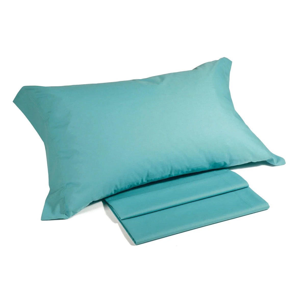 Caleffi Set 2 Federe In Puro Cotone Tinta Unita Color
