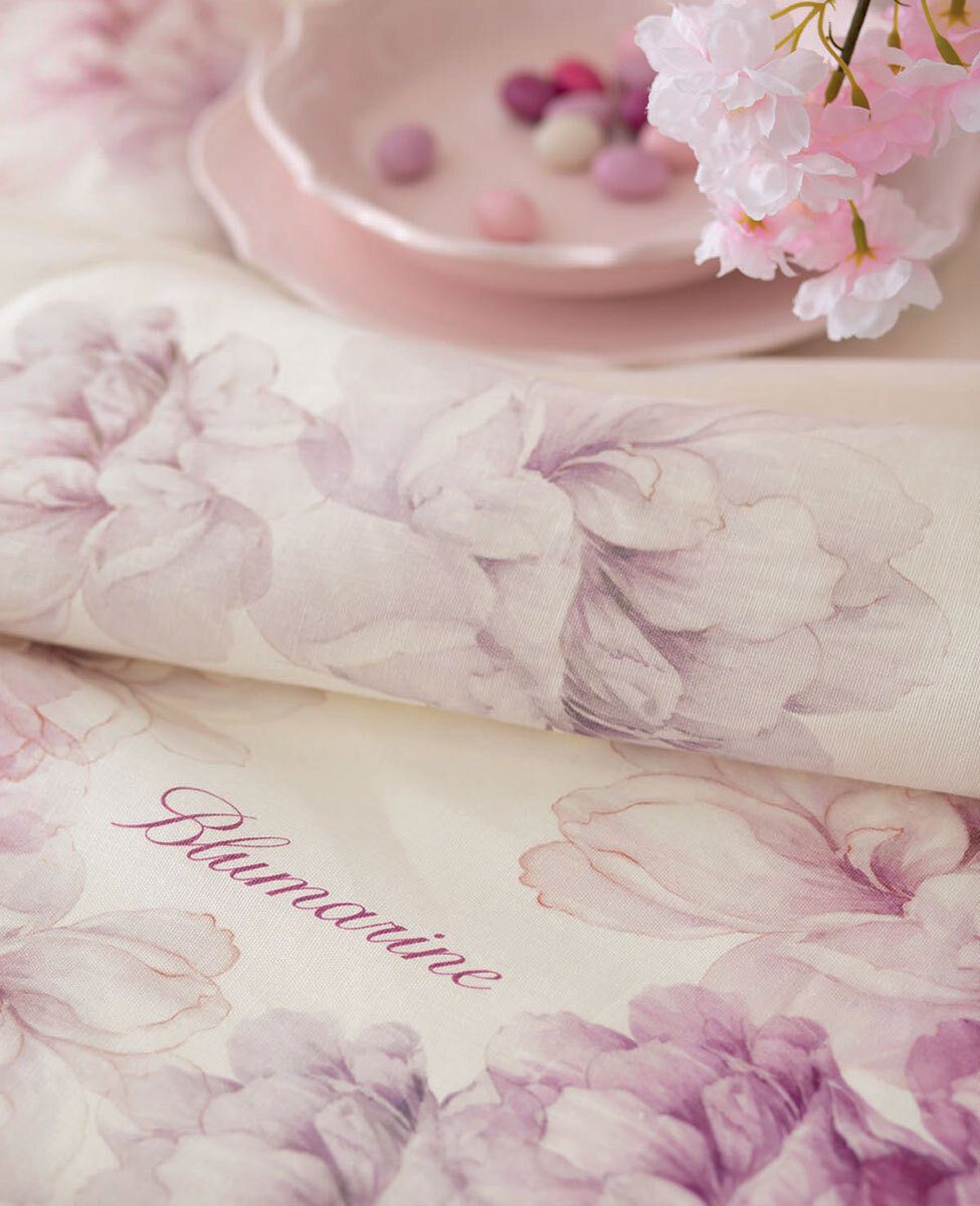 Blumarine Canovaccio In Puro Lino Stampato Annabella
