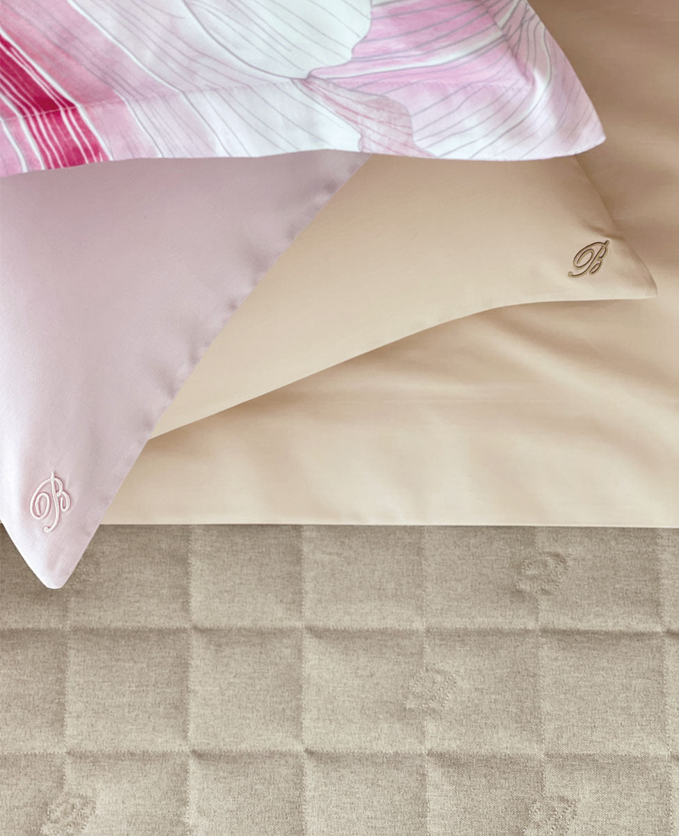 Blumarine Completo Lenzuola Singolo In Percalle Di Cotone Stile Blu