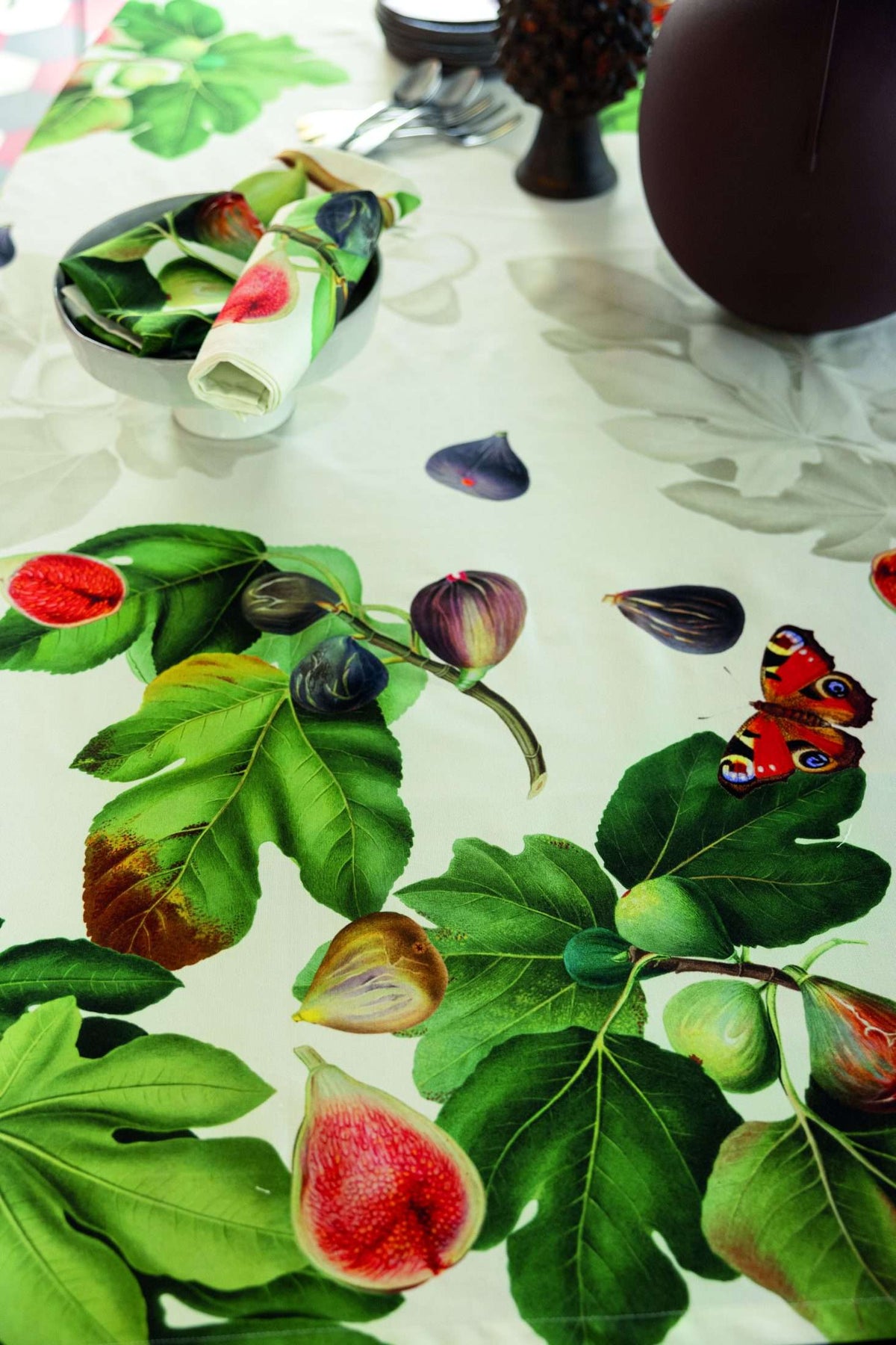 Tag House Artissima Tovaglia In Cotone Stampato 3977 Ficus