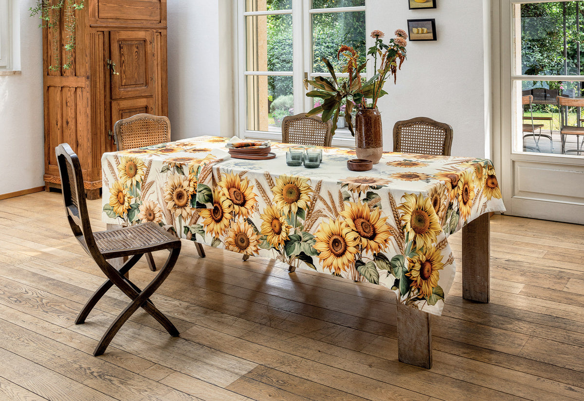 Tag House Artissima Tovaglia In Cotone Stampato 3980 Girasol
