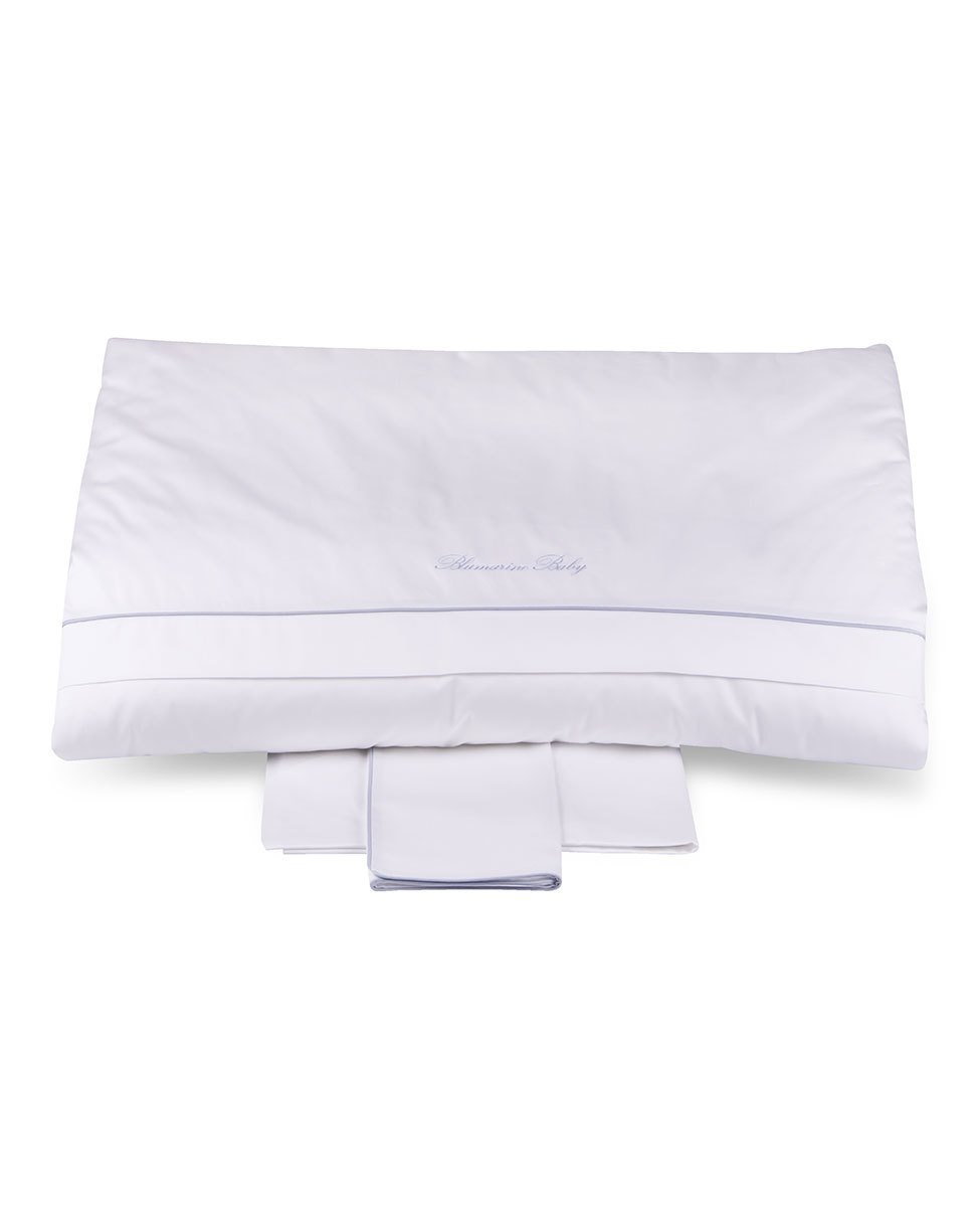 Blumarine Baby Completo Copripiumino 4 Pezzi Culla Baby Blu