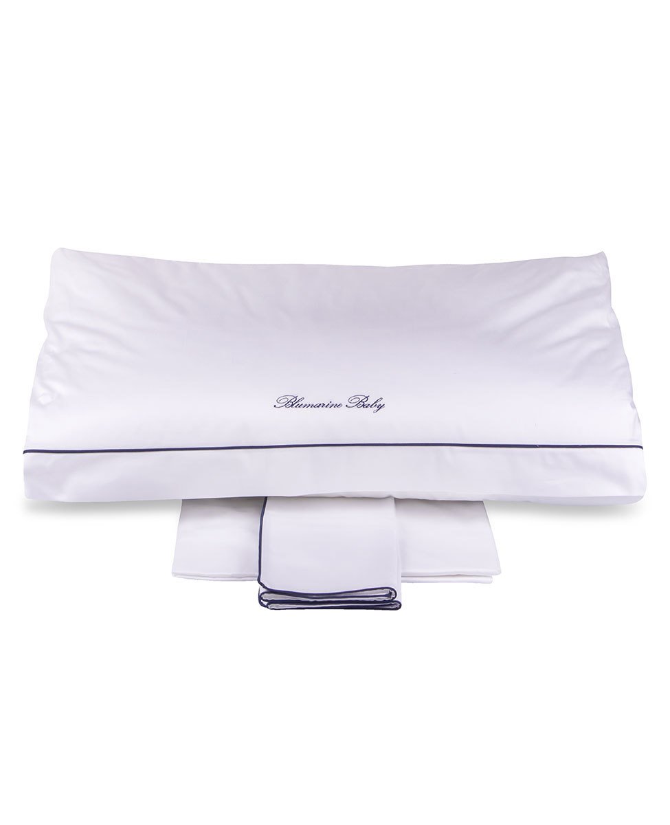 Blumarine Baby Completo Copripiumino 4 Pezzi Culla Baby Blu