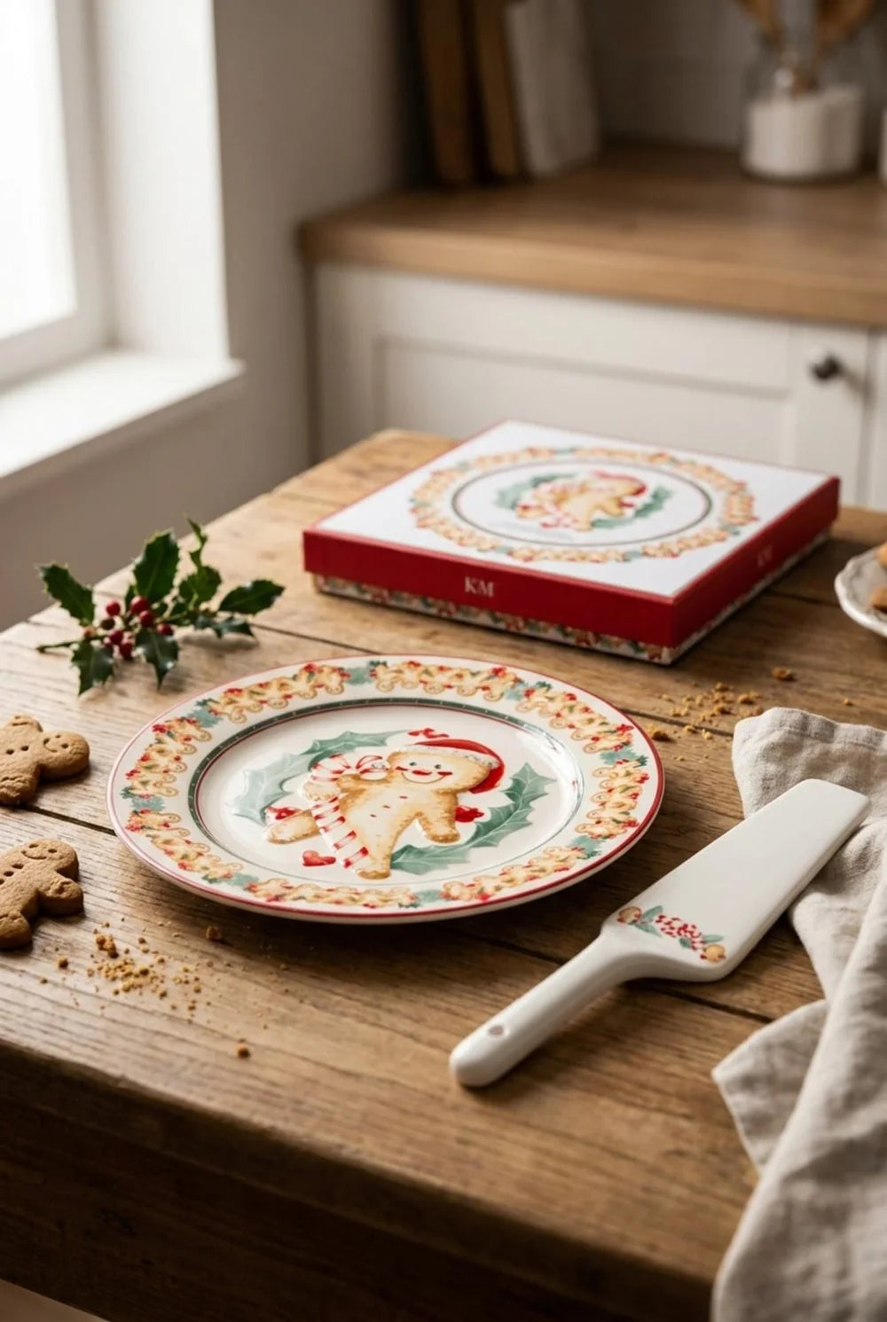 Nuvole Di Stoffa Piatto Dolce Con Pala In Ceramica Delicious Christmas
