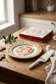 Nuvole Di Stoffa Piatto Dolce Con Pala In Ceramica Delicious Christmas