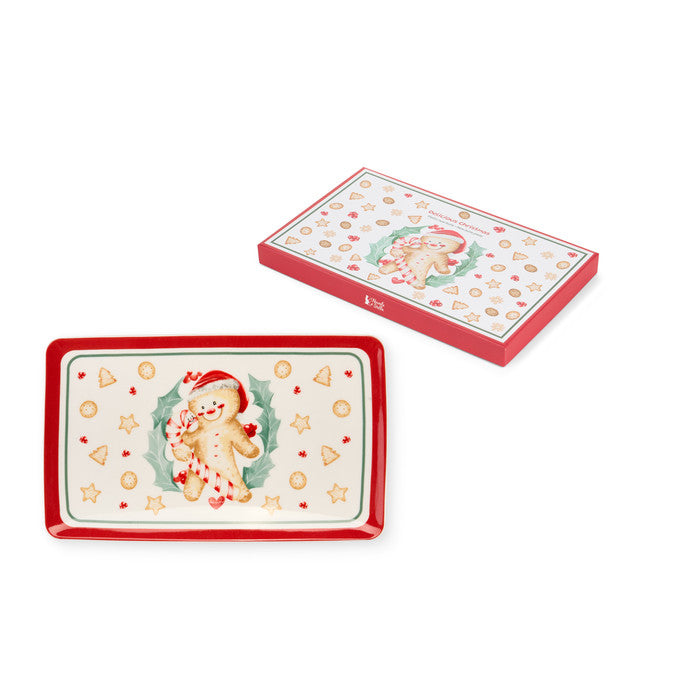 Nuvole Di Stoffa Vassoio Rettangolare In Ceramica Delicious Christmas