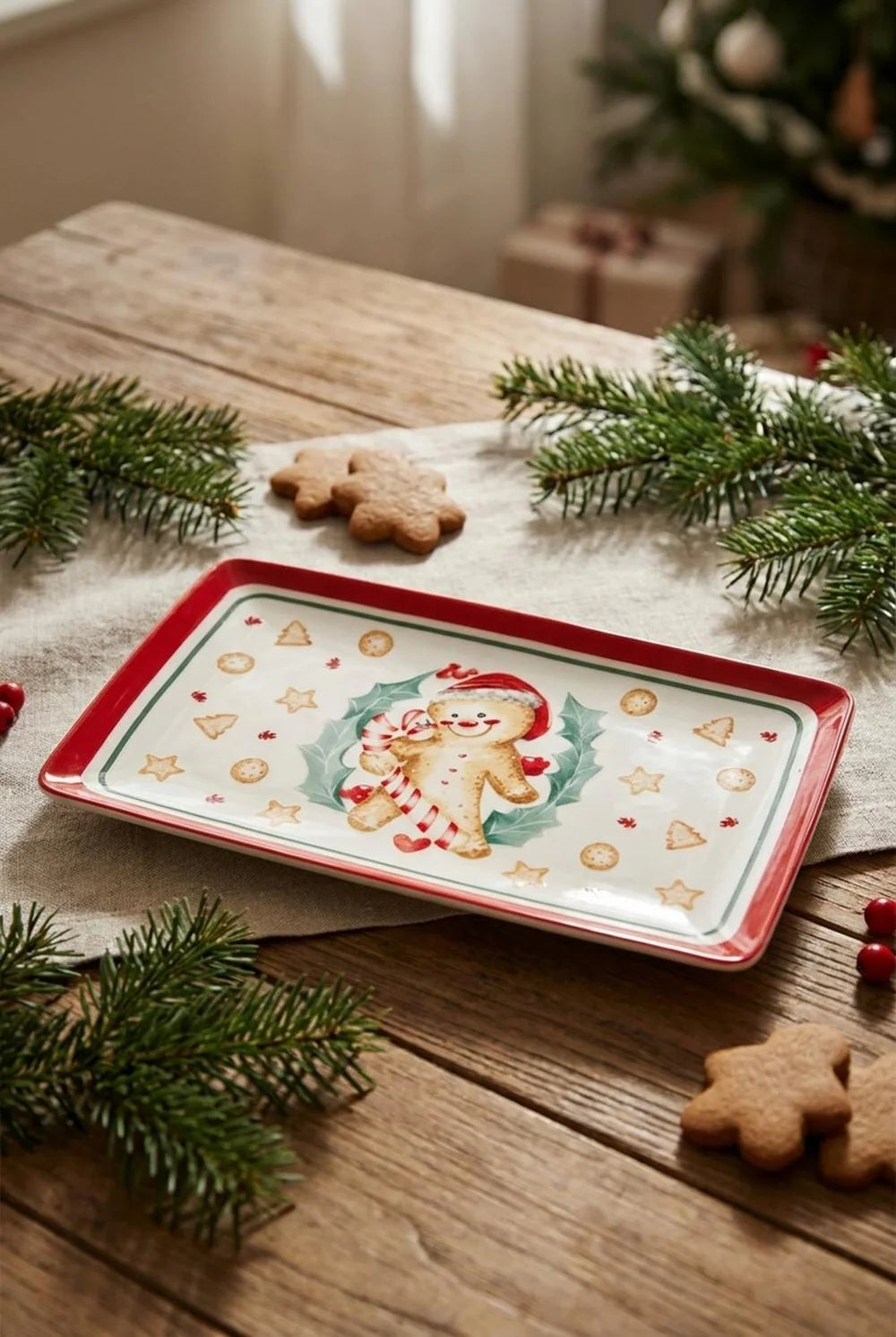 Nuvole Di Stoffa Vassoio Rettangolare In Ceramica Delicious Christmas