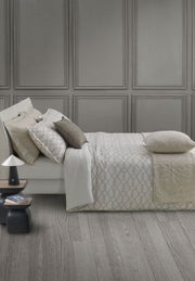 Trussardi Completo Lenzuola Matrimoniale Modello Copriletto In Raso Di Cotone Bloom