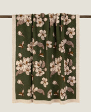 Frati Home Coperta Plaid In Lana Cotta Magnolia Verde