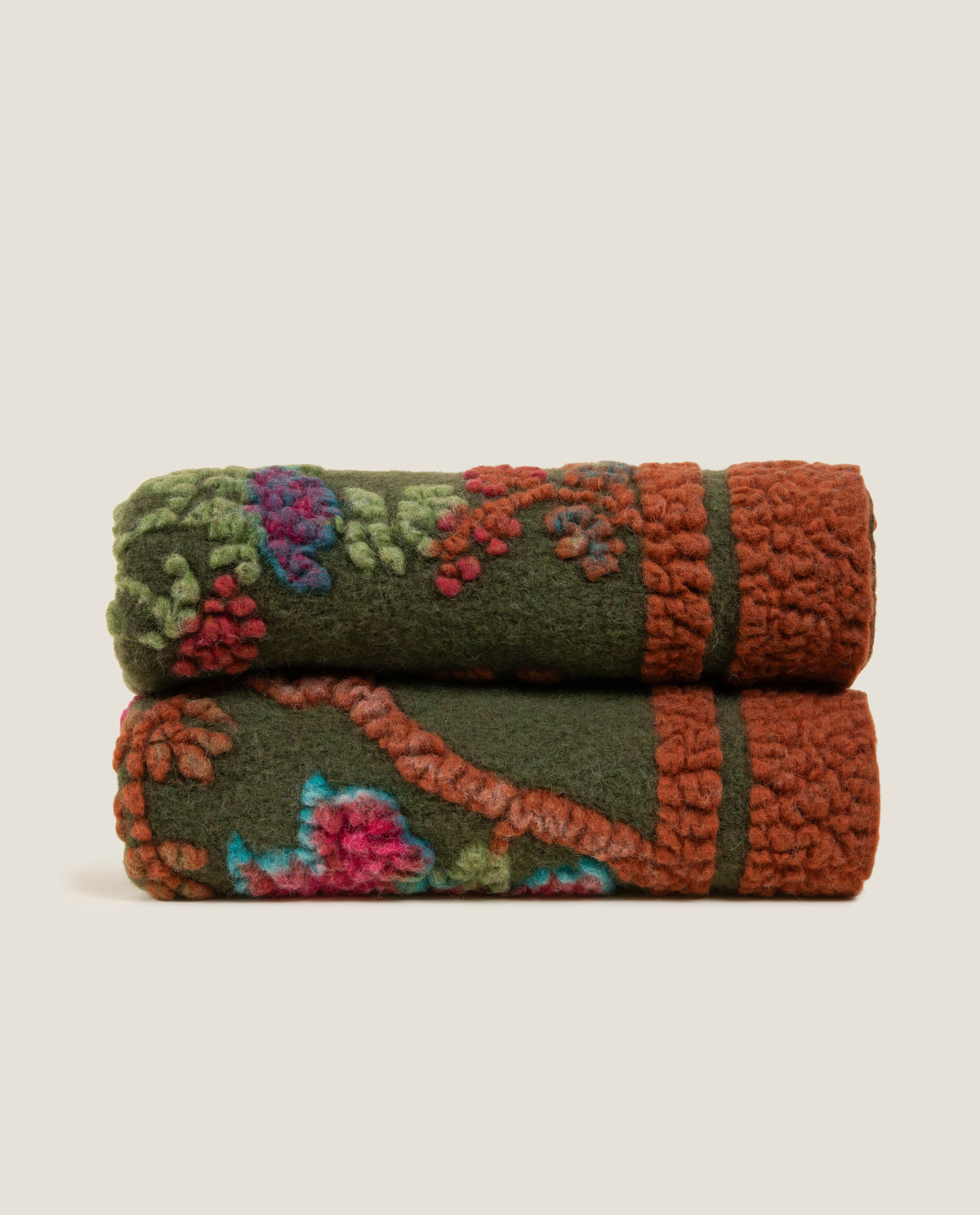 Frati Home Coperta Plaid In Lana Cotta Sei Colori Paradisiaco