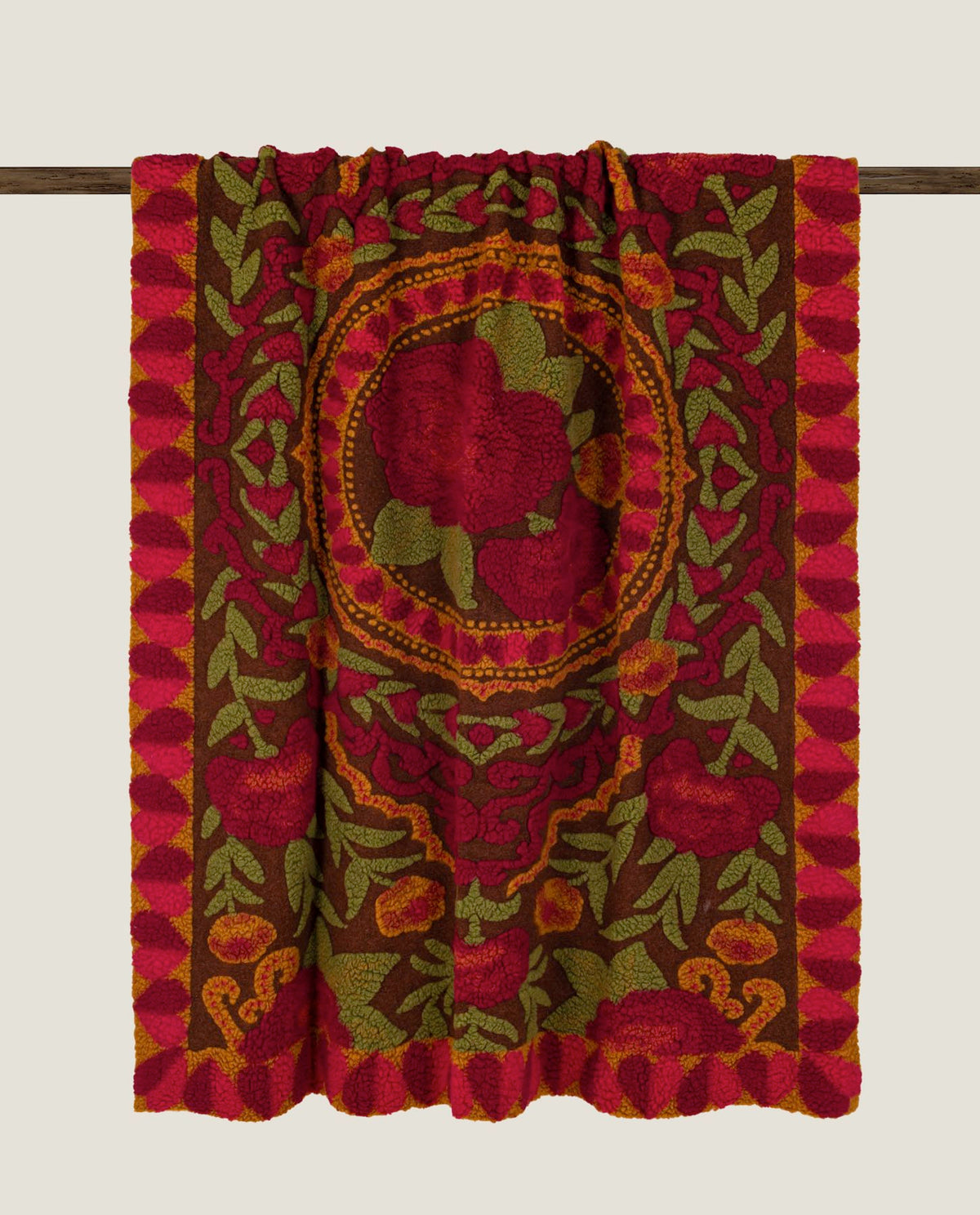 Frati Home Coperta Plaid In Lana Cotta Sei Colori Spanish Rose