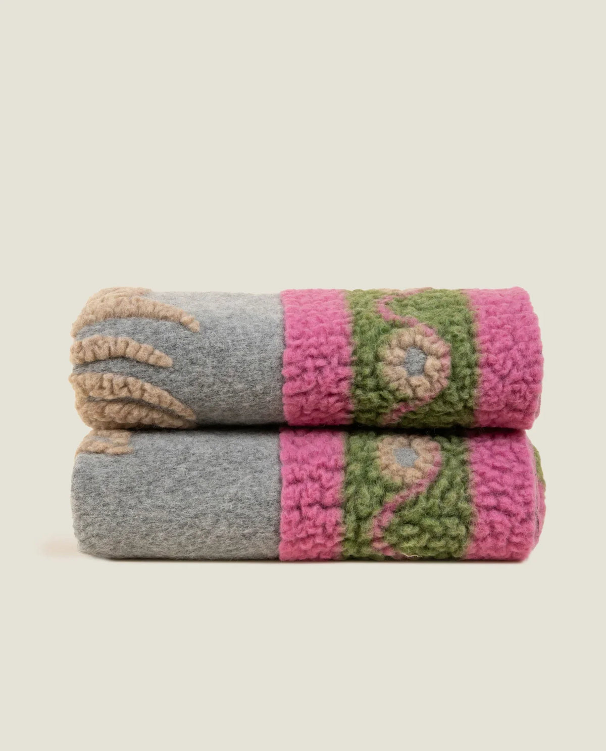 Frati Home Coperta Plaid In Lana Cotta Trionfale Grigio